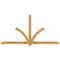 Ekena Millwork Redmond Rough Sawn Timber Gable Bracket, Western Red Cedar, 96"W x 48"H x 4"D x 4"F, 12/12 Pitch GBW096X48X0404RED00RWR - alternate 1